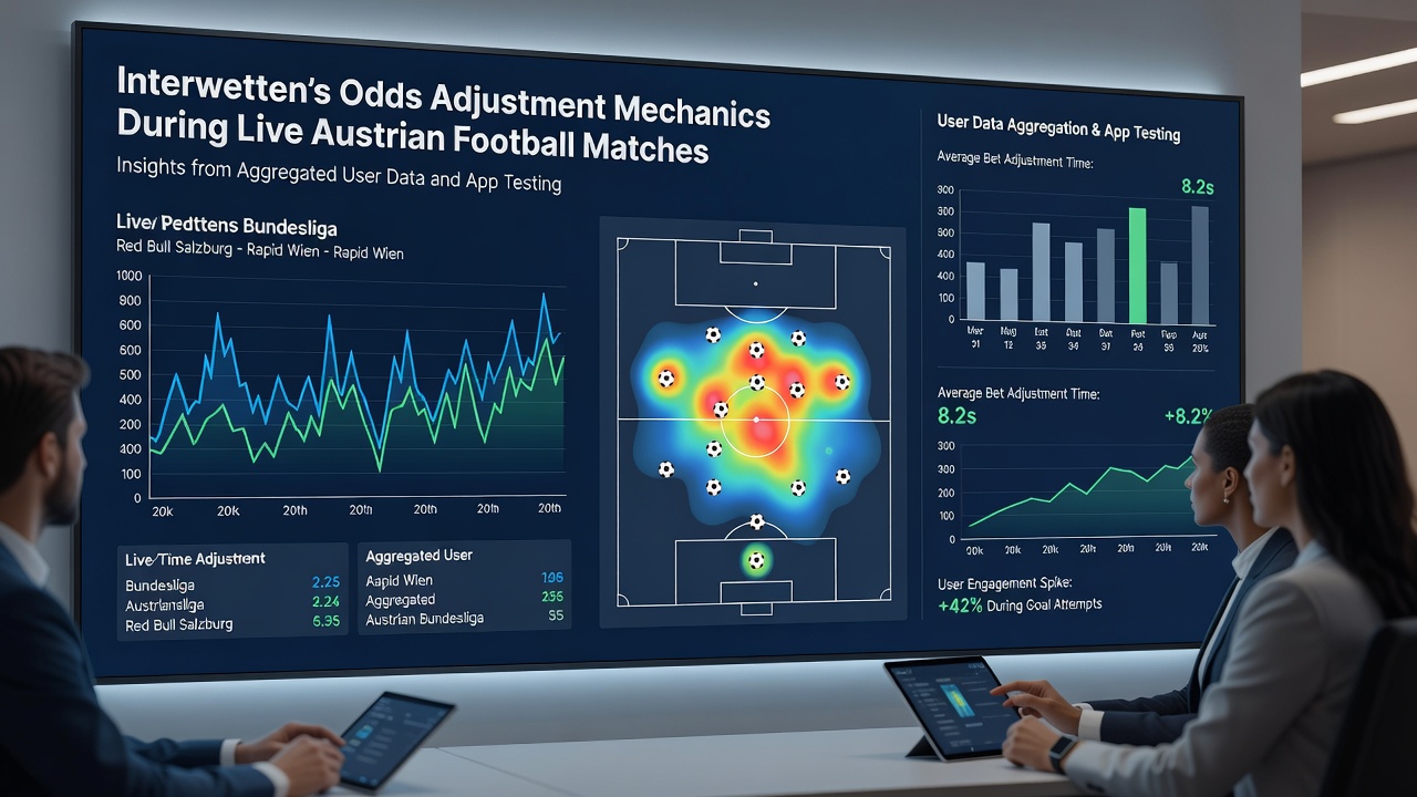 Interwetten mobile app interface showing live odds adjustments during an Austrian Bundesliga football match