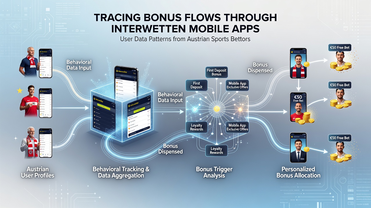 Data visualization of Austrian bettor activity patterns and bonus redemption rates in the Interwetten app